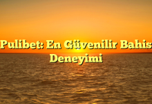 Pulibet: En Güvenilir Bahis Deneyimi